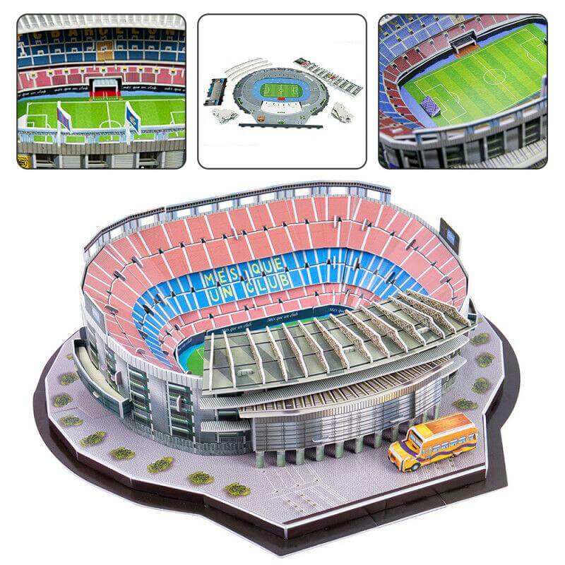 FC Barcelona Football Field Stadium 3D Puzzle